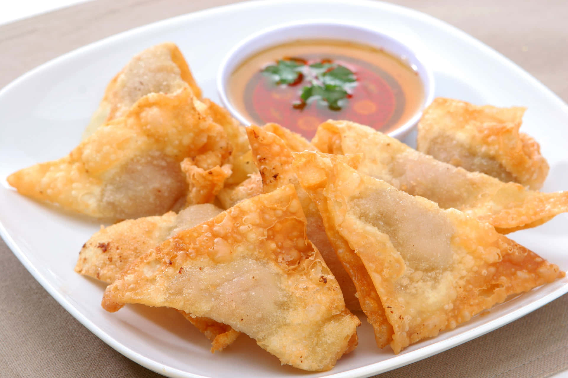 Fried Wonton With Dipping Sauce