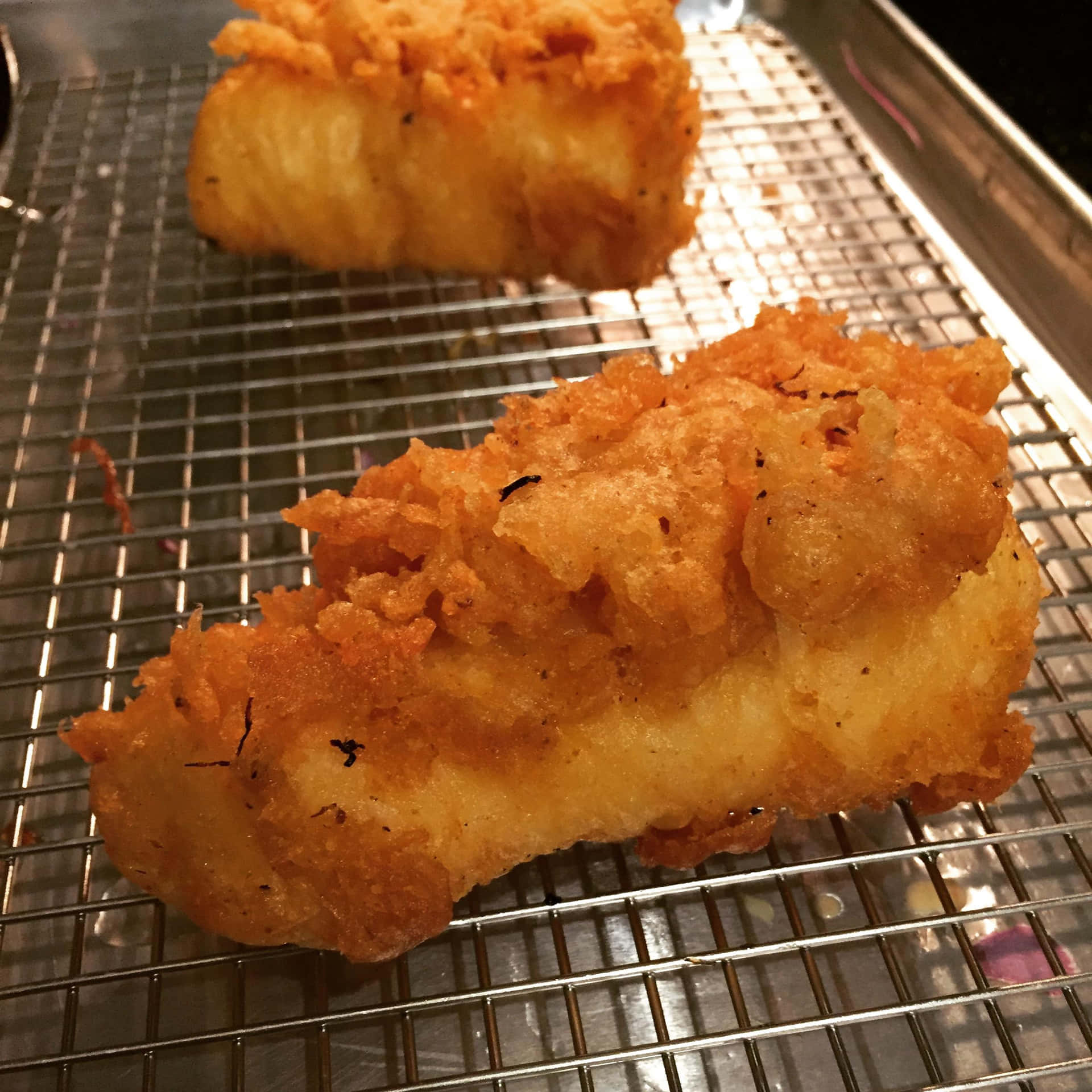 Fried Fish On A Rack