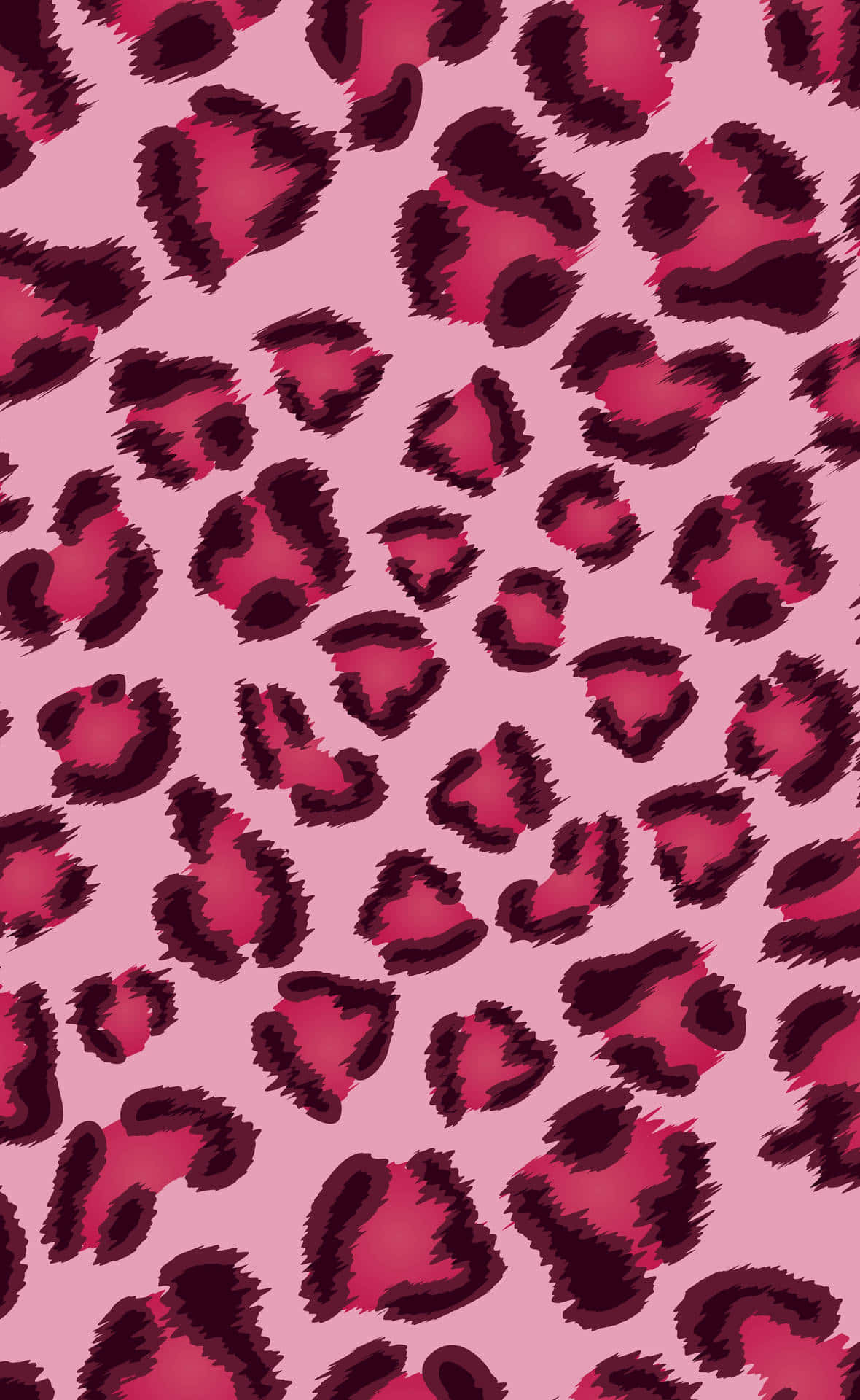 Striking Cheetah Print in Deep Fuchsia Aesthetics Wallpaper