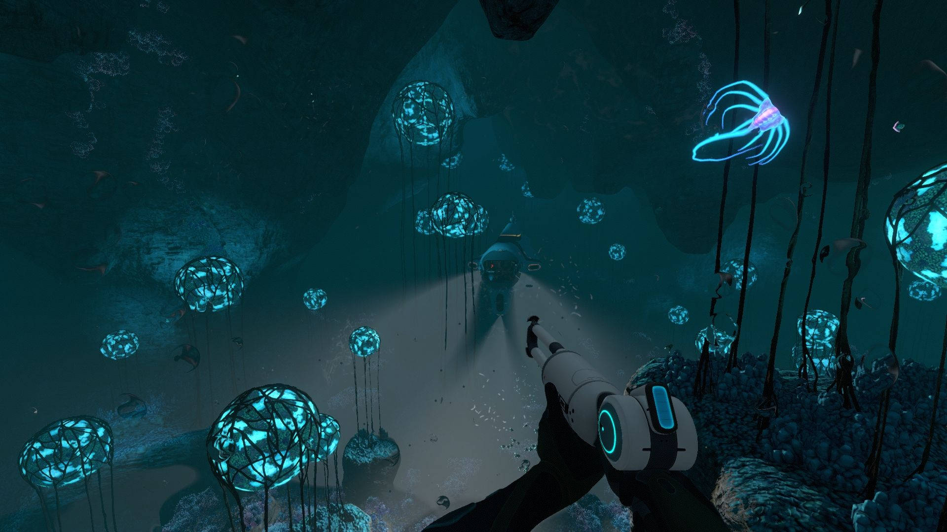 An Underwater Adventure Awaits: The Grand Reef of Subnautica Wallpaper