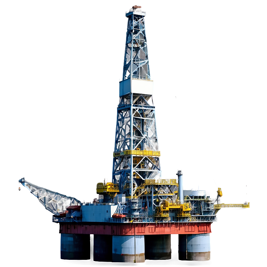 Deep Ocean Oil Rig Png 06122024 PNG