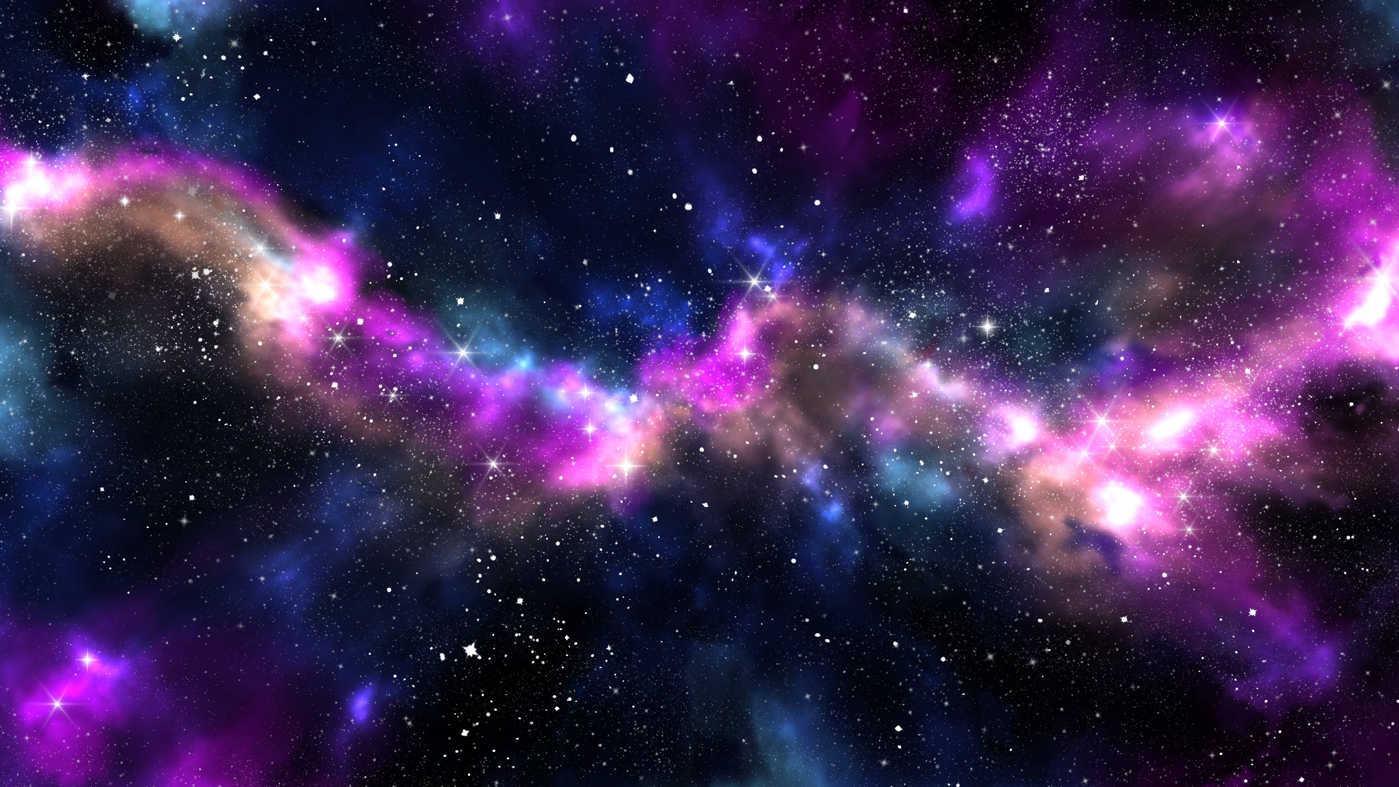 Deep Purple Colorful Galaxy Wallpaper