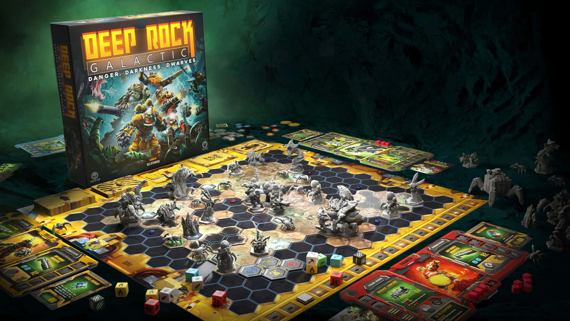 Deep Rock Galactic Board Game Setup Wallpaper