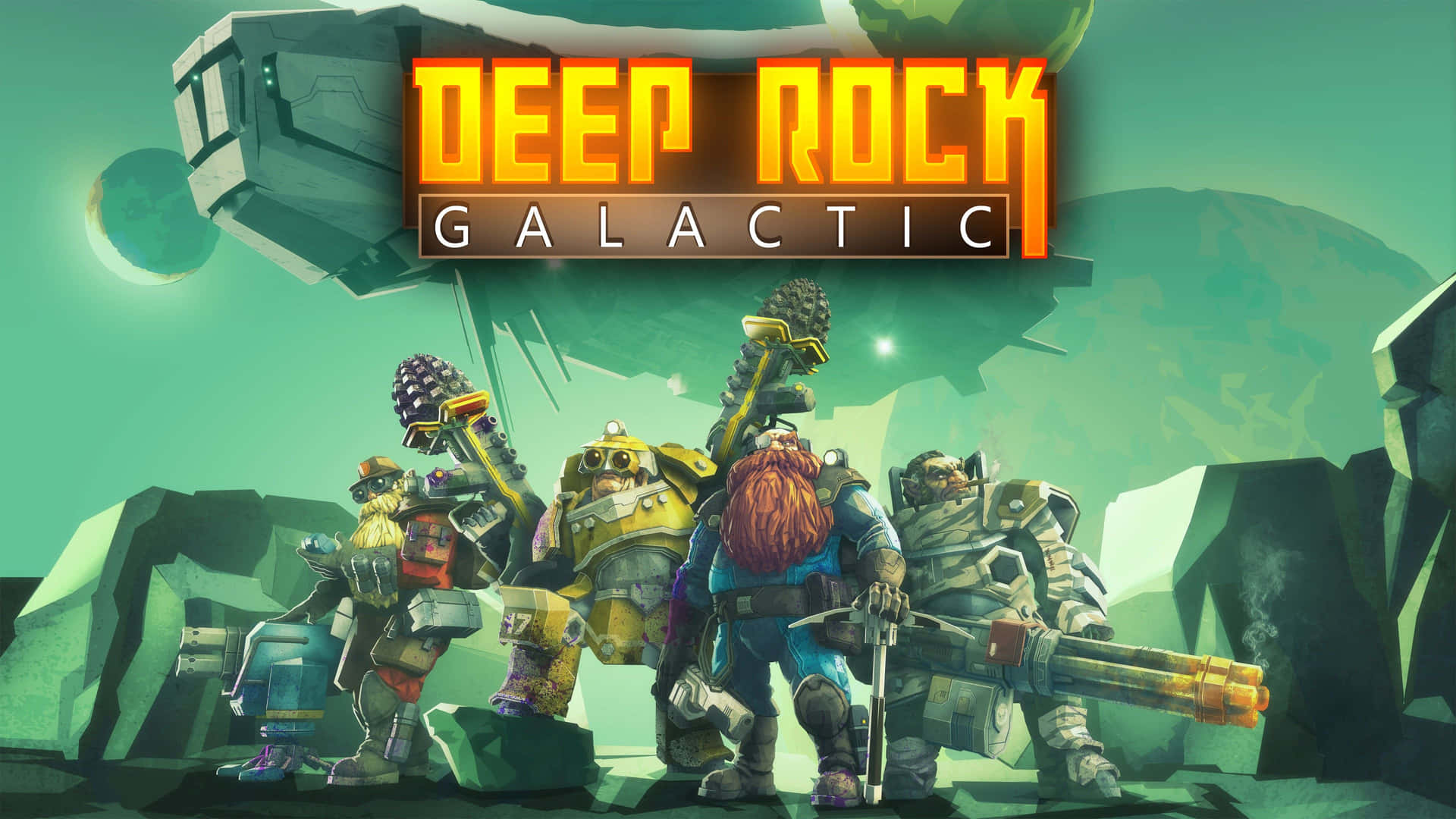 Deep Rock Galactic Team Promo Art Wallpaper