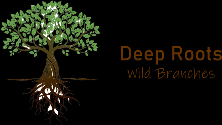 Deep Roots Wild Branches Graphic PNG