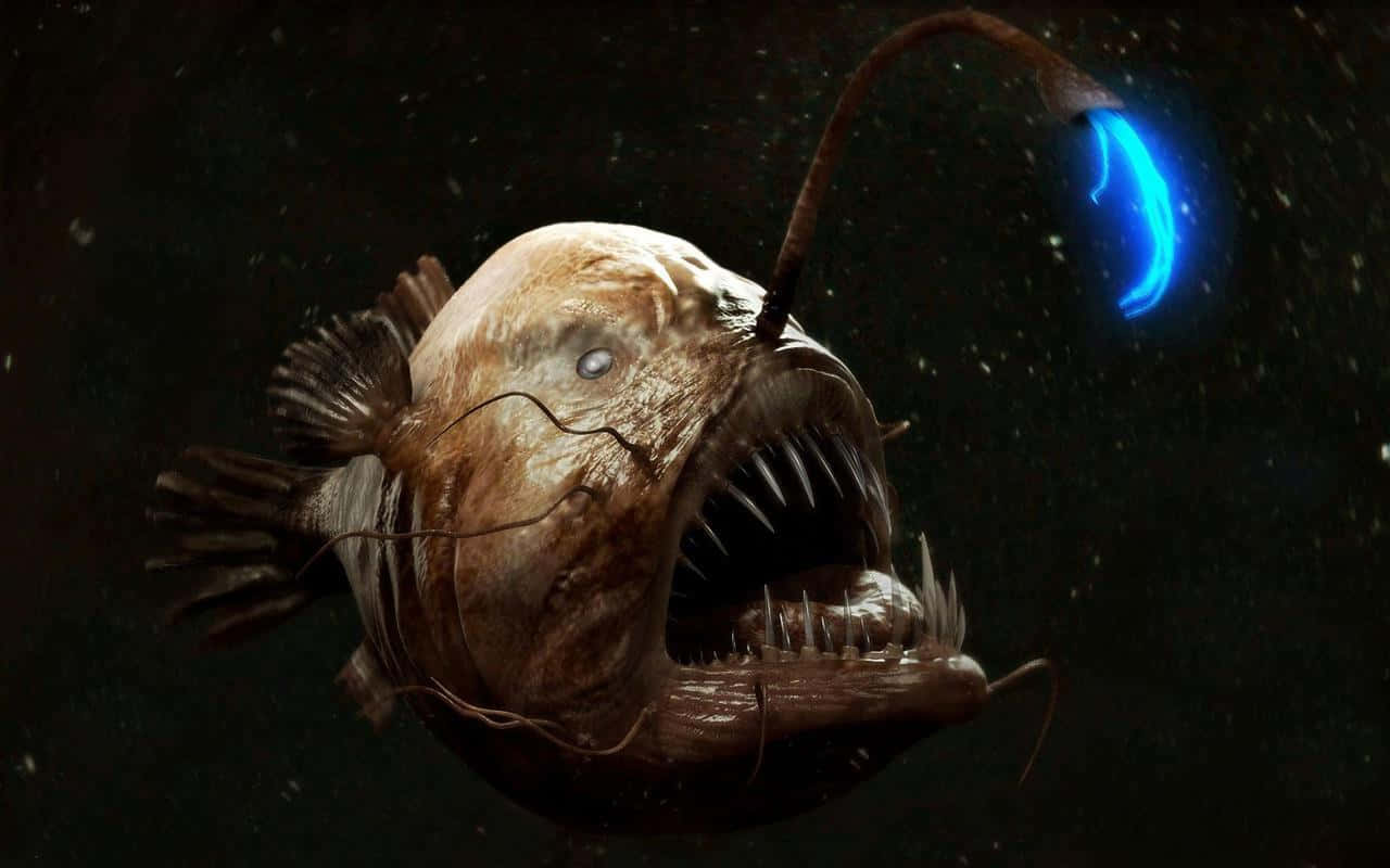 Deep Sea Anglerfish Hunting Wallpaper