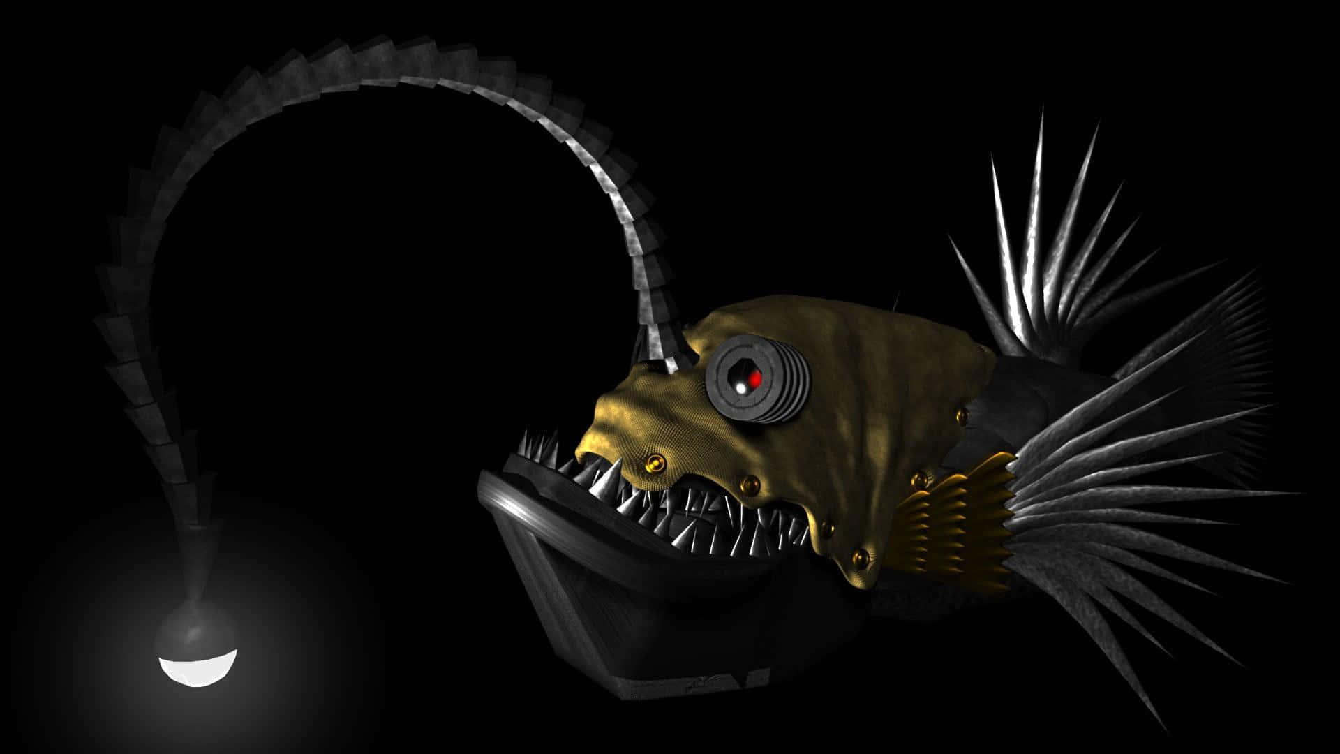 Diepzee Anglerfish Verlichting.jpg Achtergrond