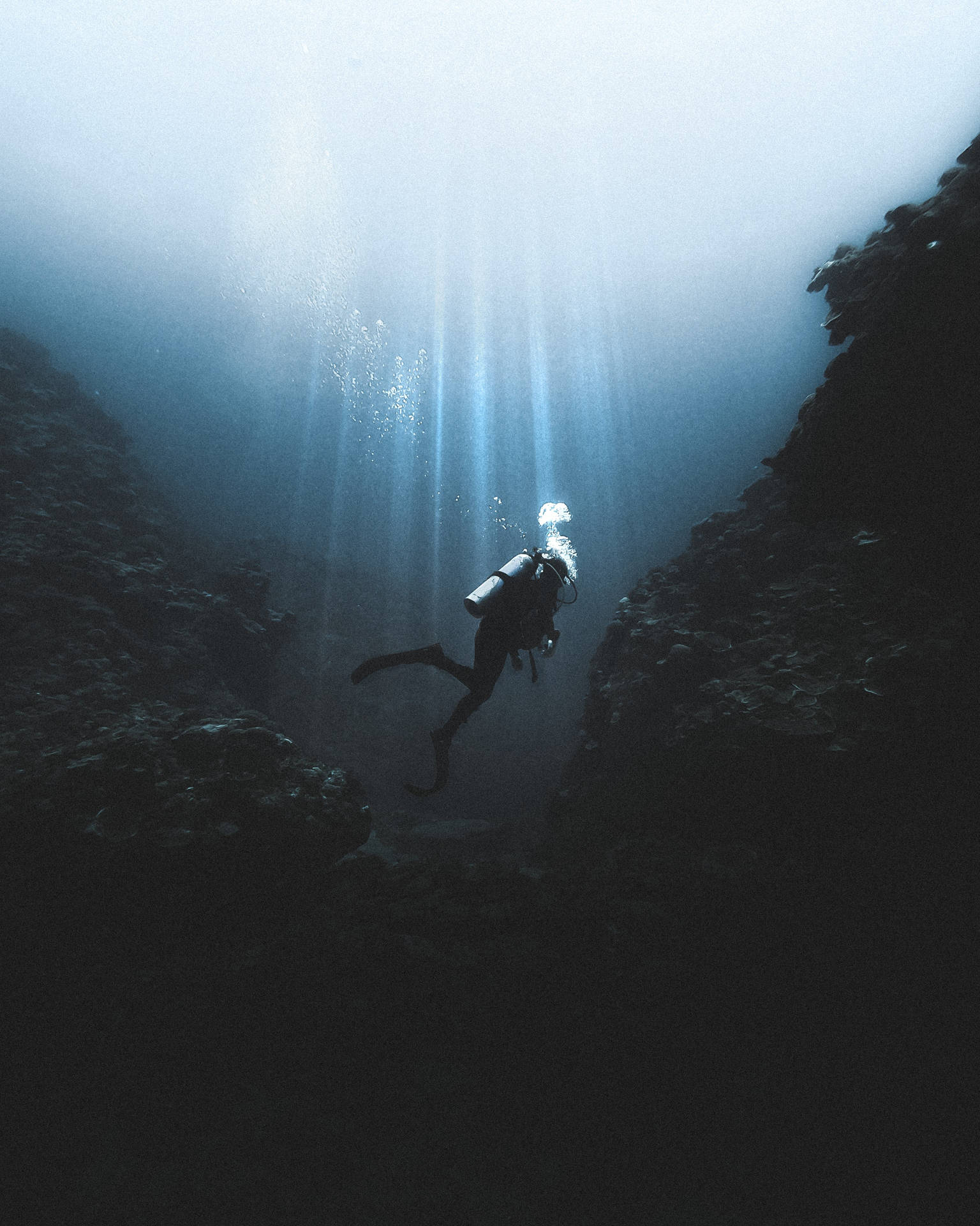 Deep Sea Diver Gopro Background