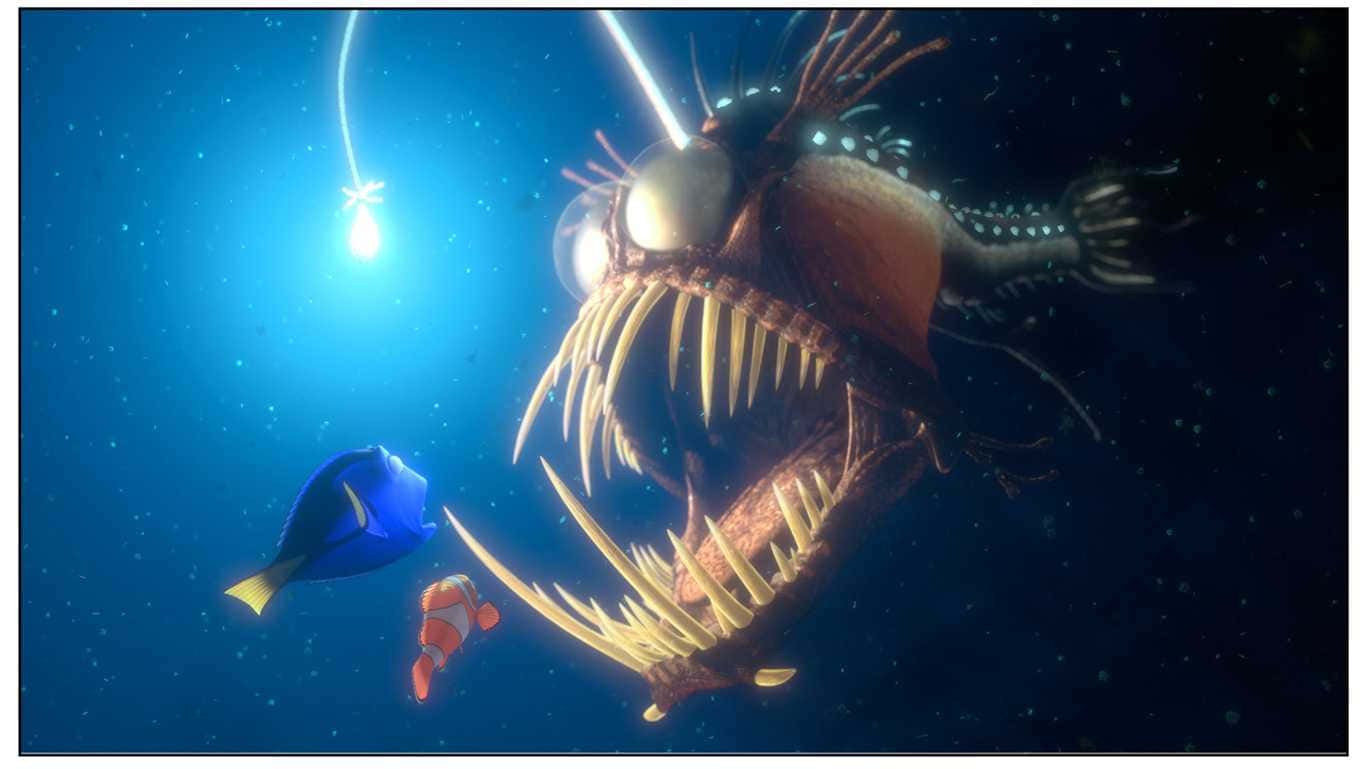 Deep Sea Encounter With Anglerfish Wallpaper