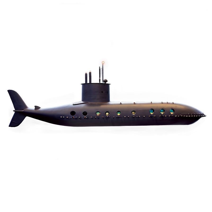 Deep Sea Submarine Png 05252024 PNG