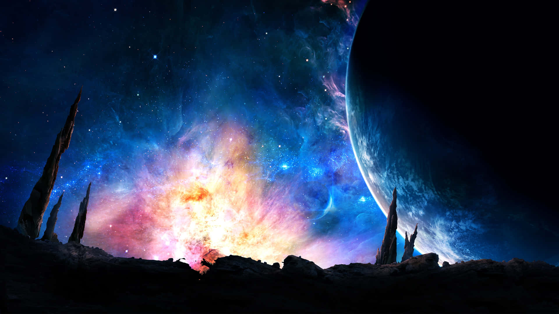 Uncovering the infinite mysteries of space Wallpaper