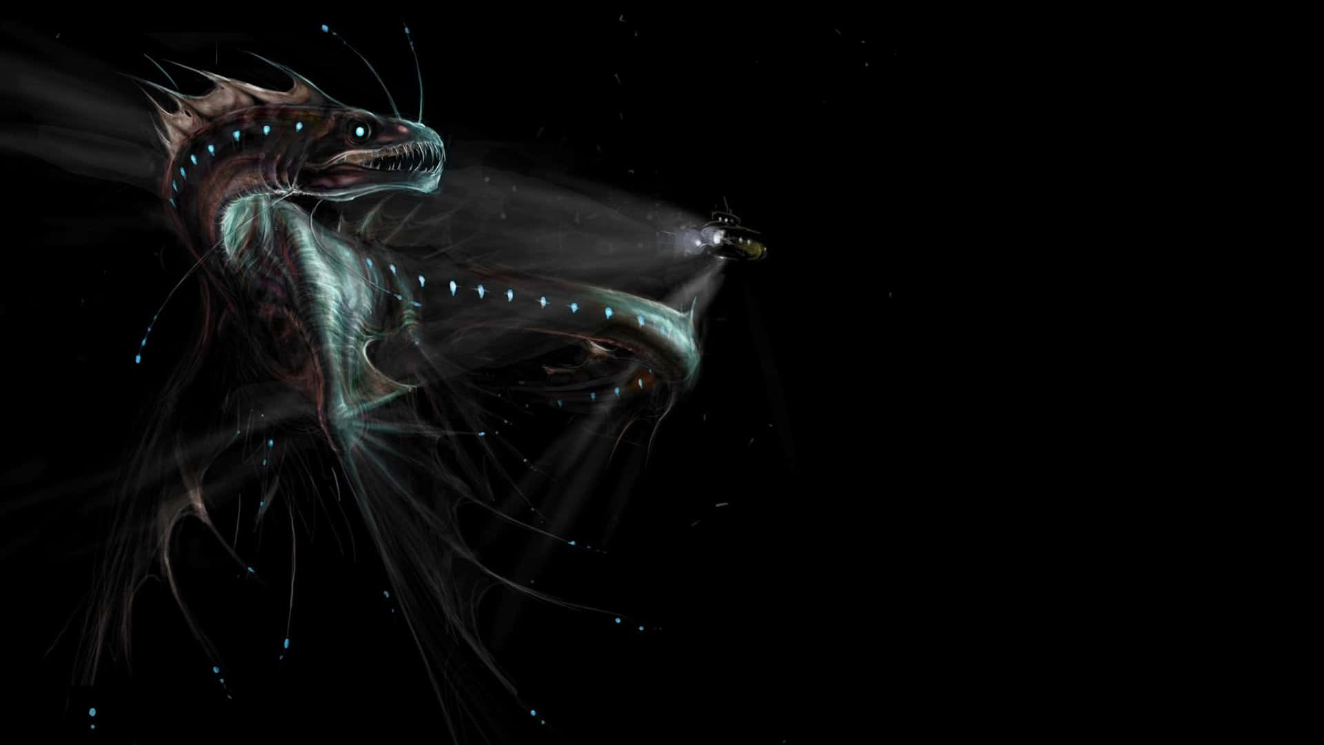 Deep Space Leviathan Encounter Wallpaper