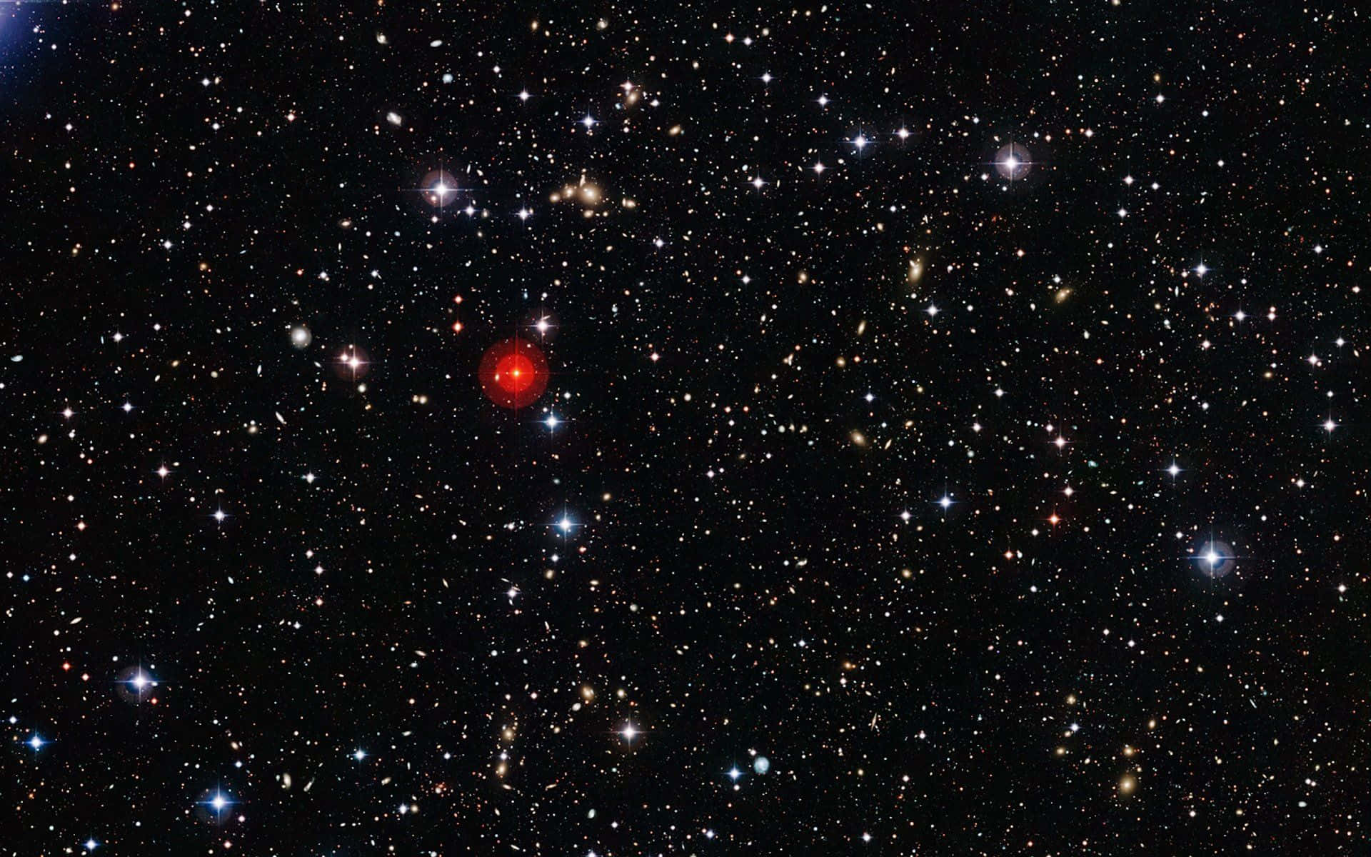 Imágenesde Estrellas Rojas En El Espacio Profundo.