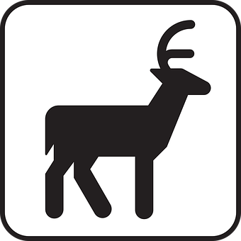 Deer Silhouette Icon PNG