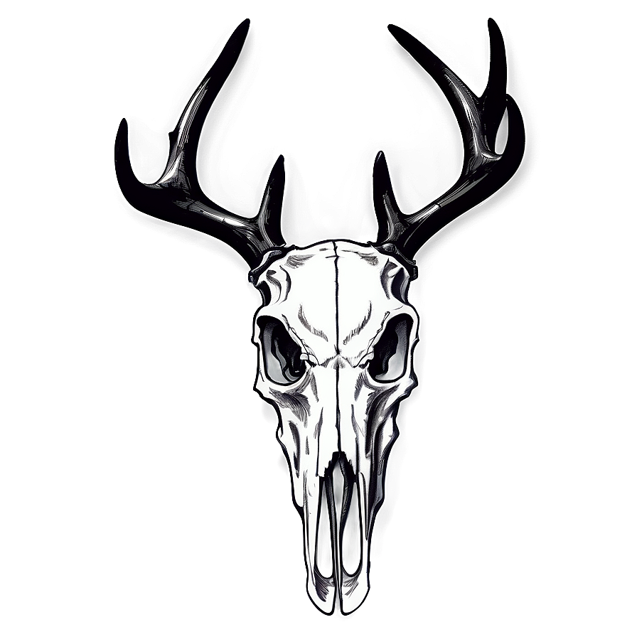 Download Deer Skull Drawing Png 26 | Wallpapers.com