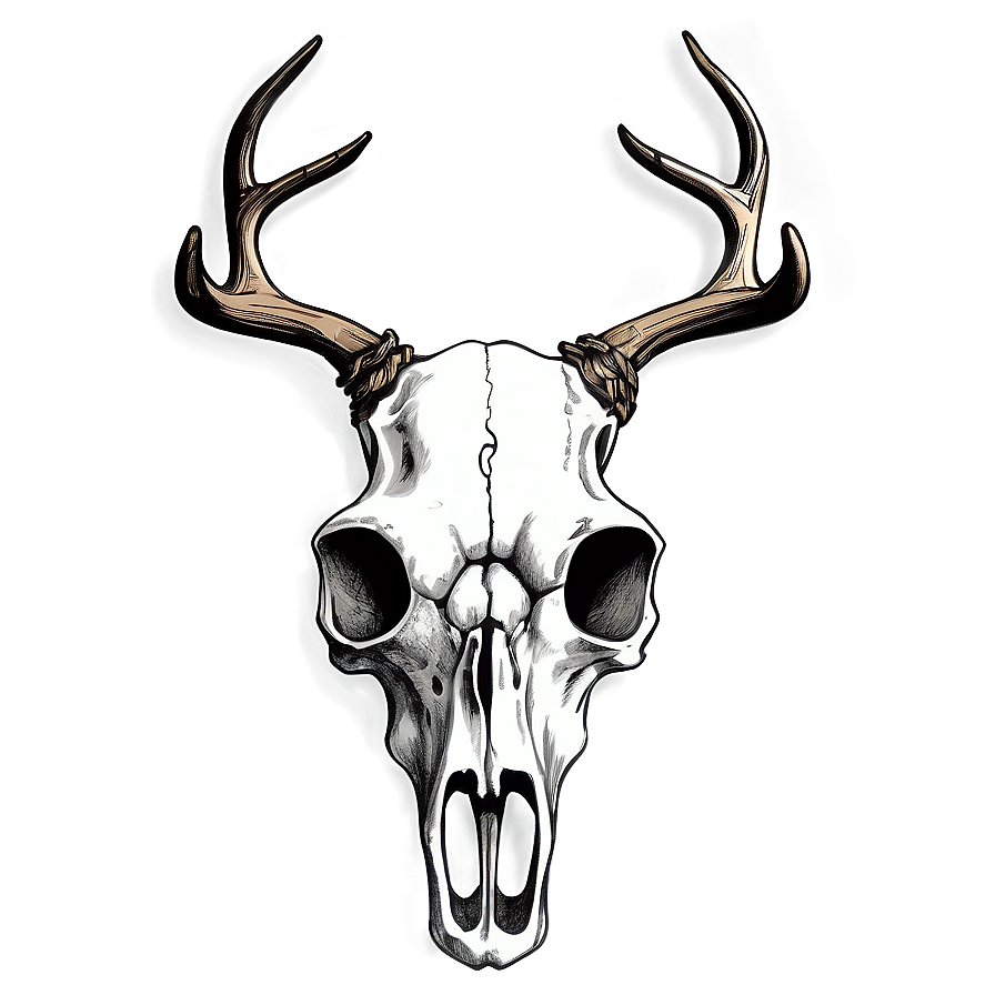 Download Deer Skull Drawing Png 66 | Wallpapers.com