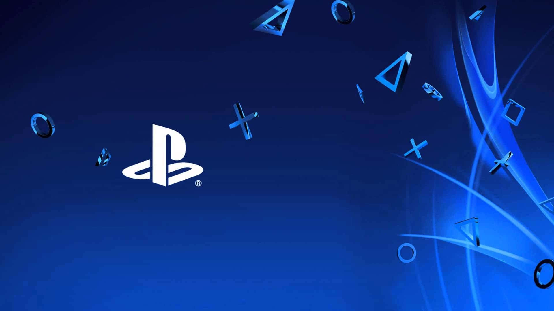 Default Cool Ps4 With Floating Controller Icons Wallpaper