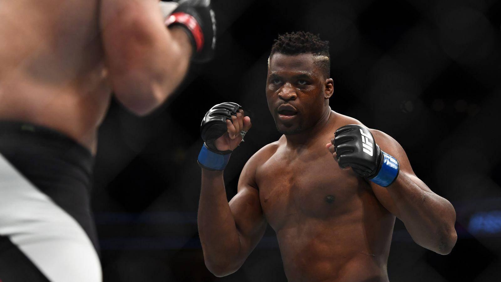 Defensive Francis Ngannou Picture