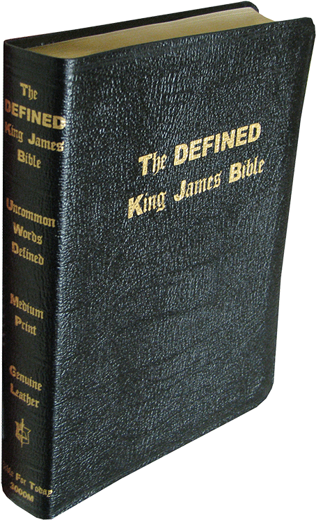 Defined King James Bible Leather Cover PNG