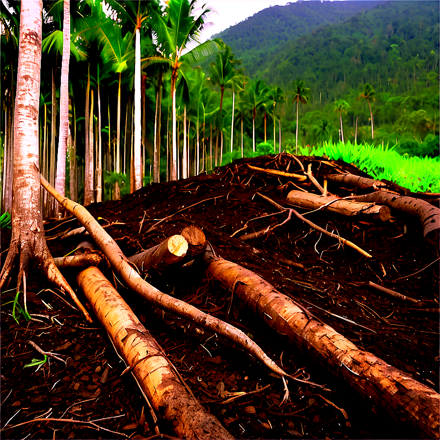Deforestation And Soil Degradation Png 06212024 PNG