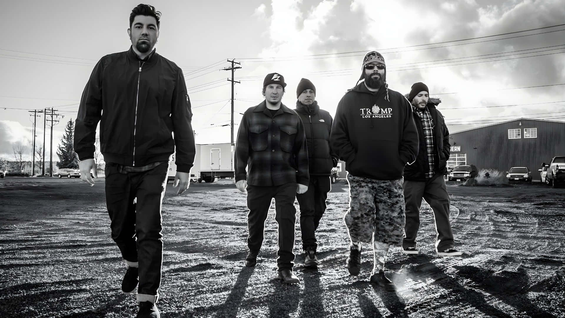 Deftones Band Gruppfoto Wallpaper
