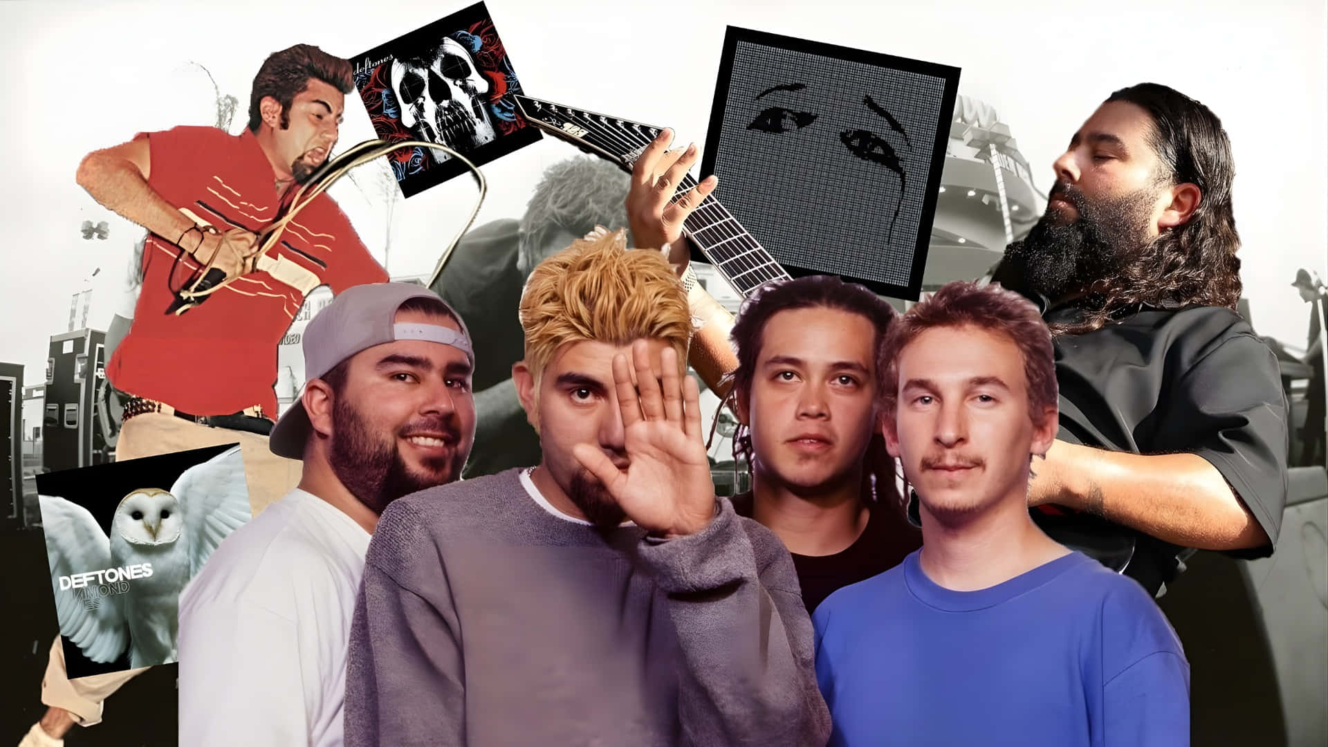 Deftones Band Members Collage Wallpaper