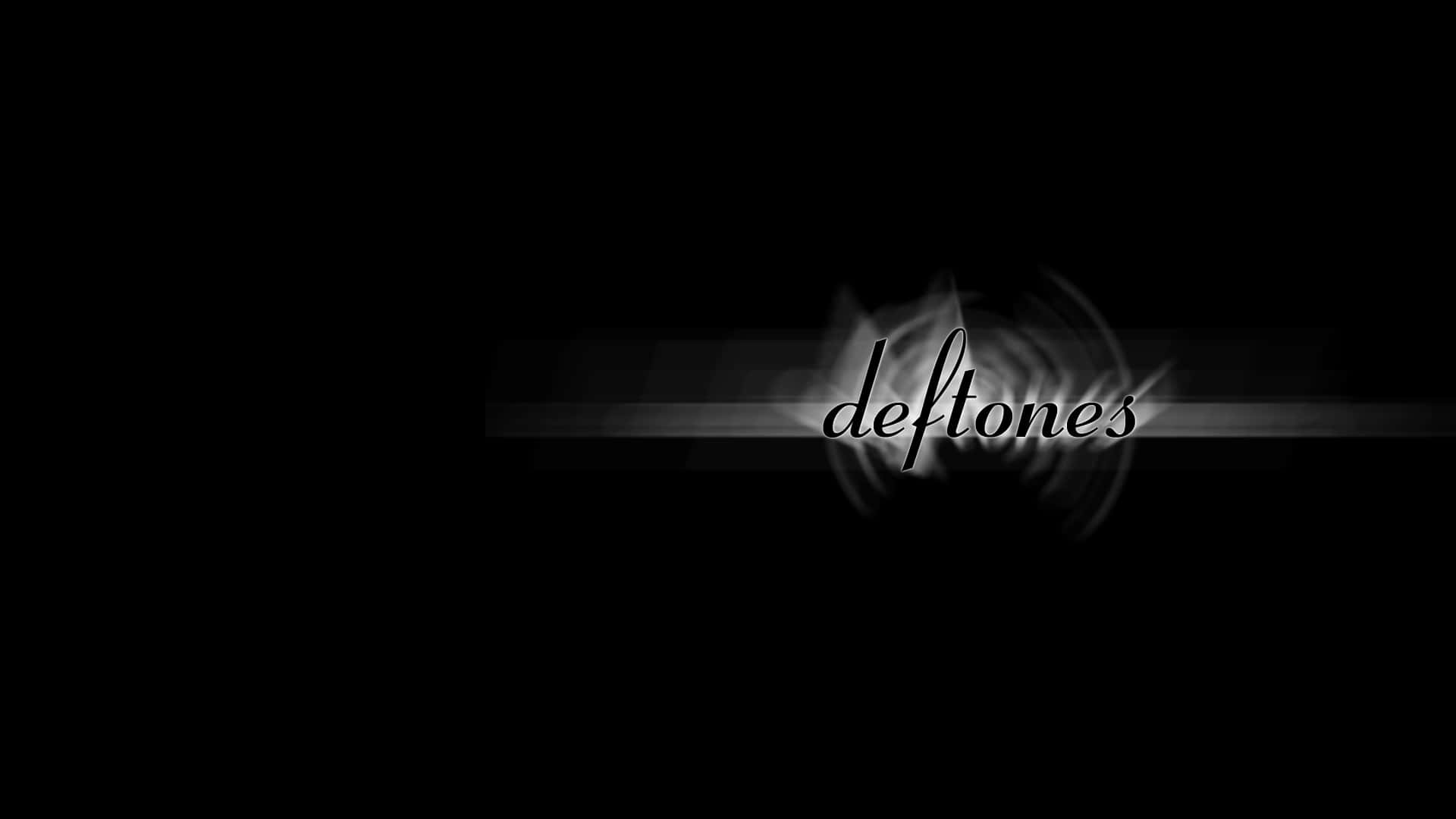 A Black Background With The Word Deftones On It Wallpaper