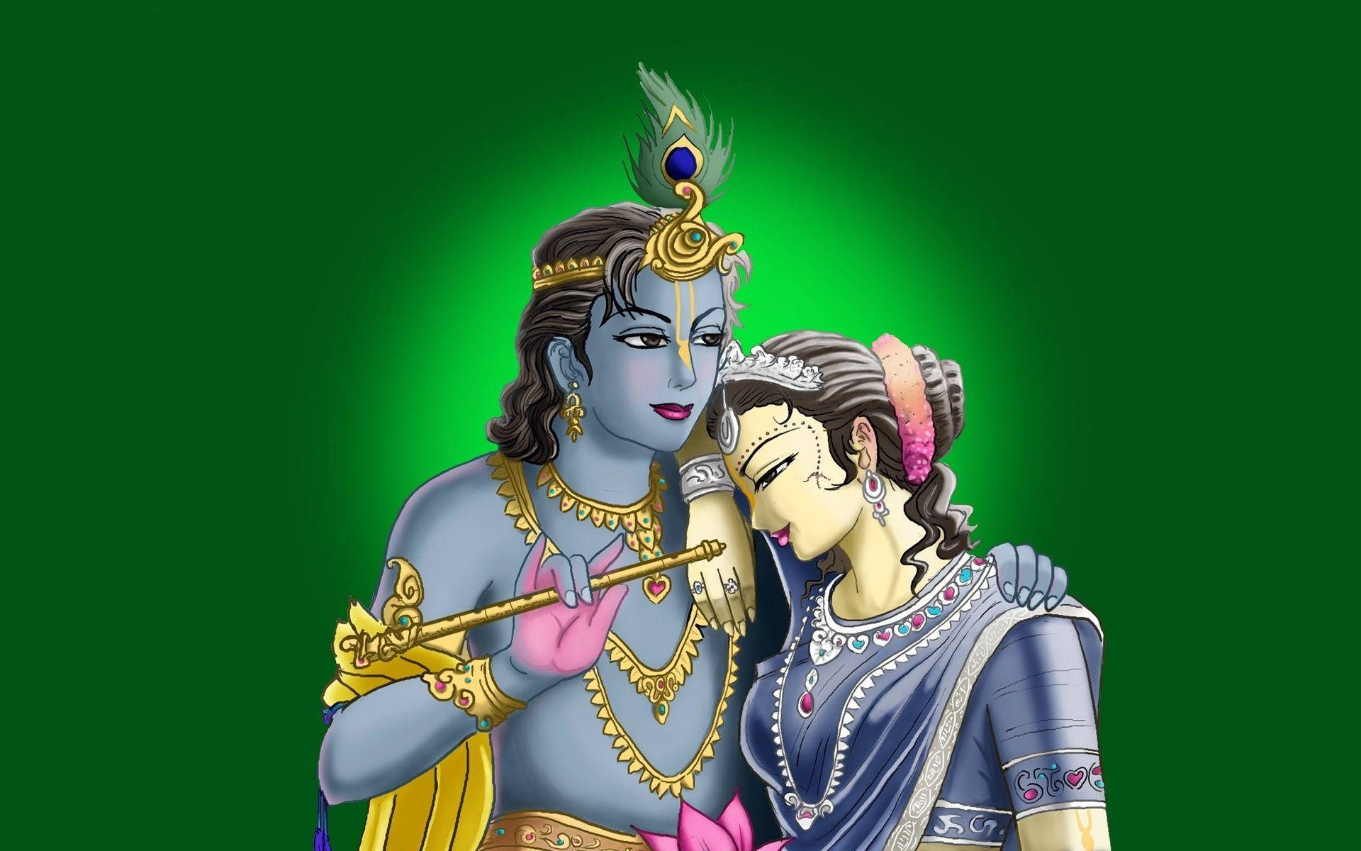 Deities Radha And Krishna Desktop Wallpaper