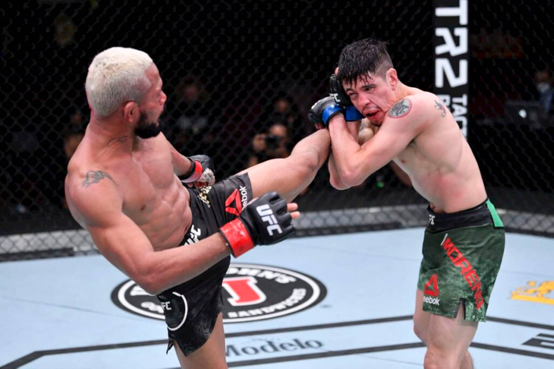 Deiveson Figueiredo sparring Brandon Morenoi på UFC 255-tapet Wallpaper