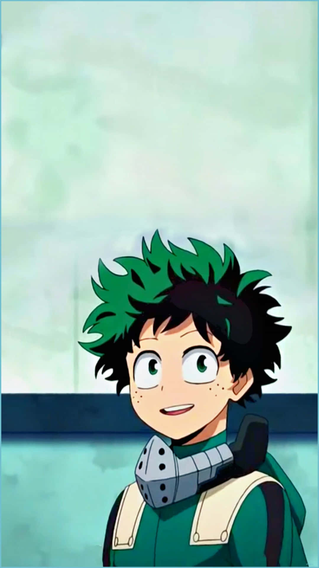 A Boy With Green Hair And A Helmet Wallpaper