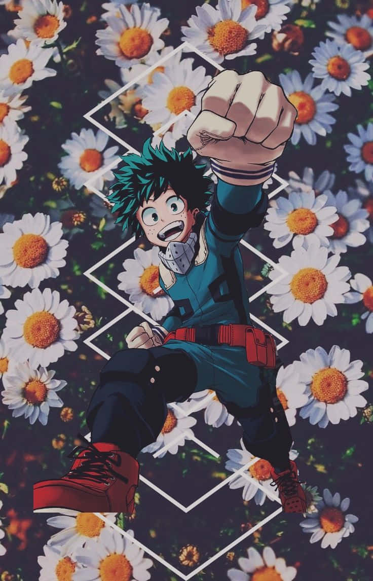 A Boy With A Flower On His Back Wallpaper