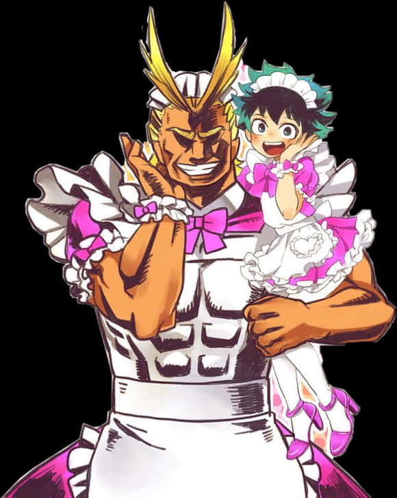Deku_and_ All_ Might_ Fun_ Costumes PNG