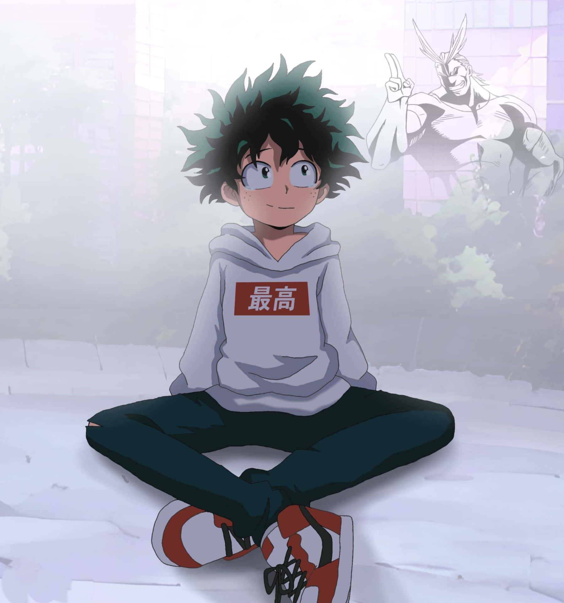 Deku Casual Drip Anime Scene Wallpaper