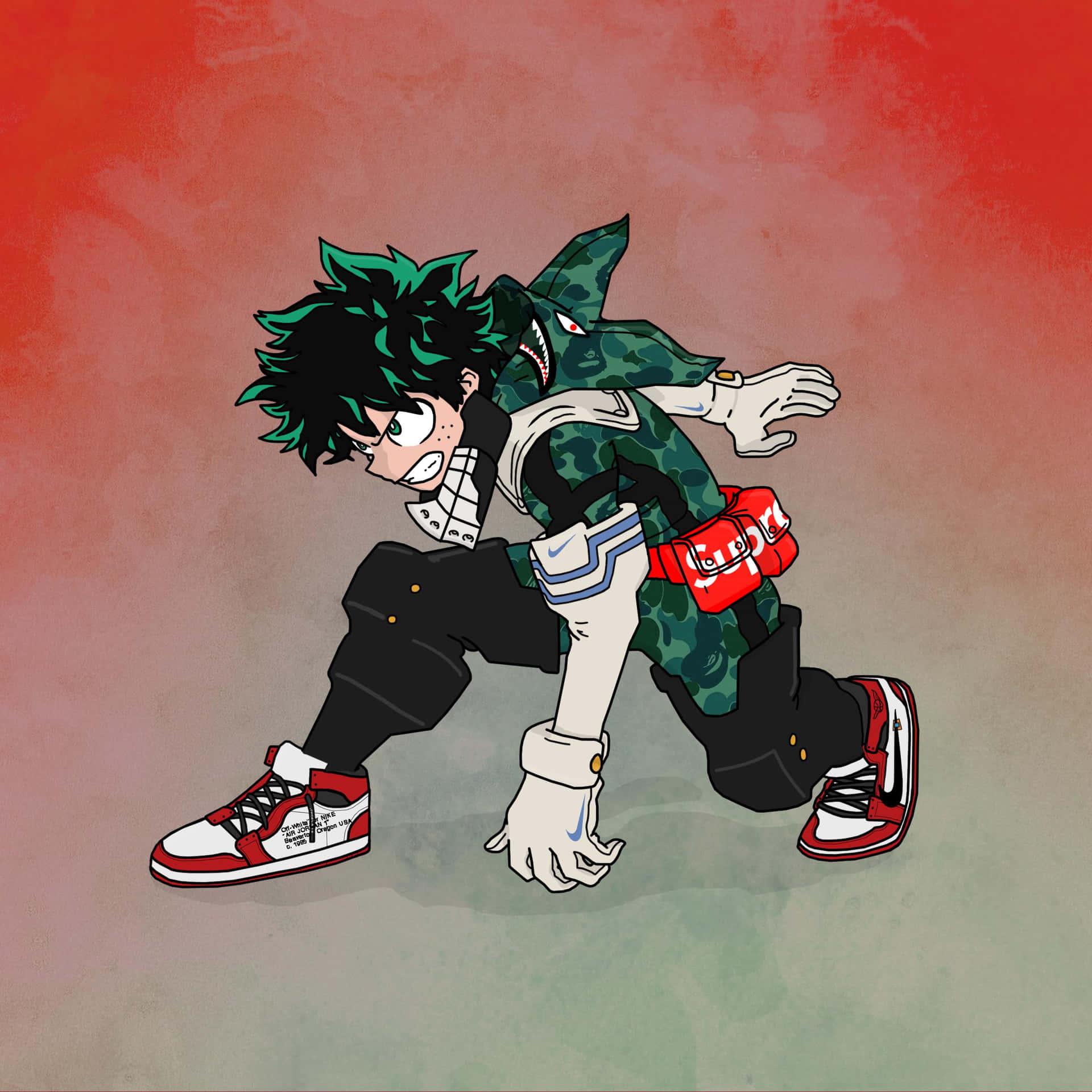 Download Deku Drip M H A Character Art Wallpaper | Wallpapers.com