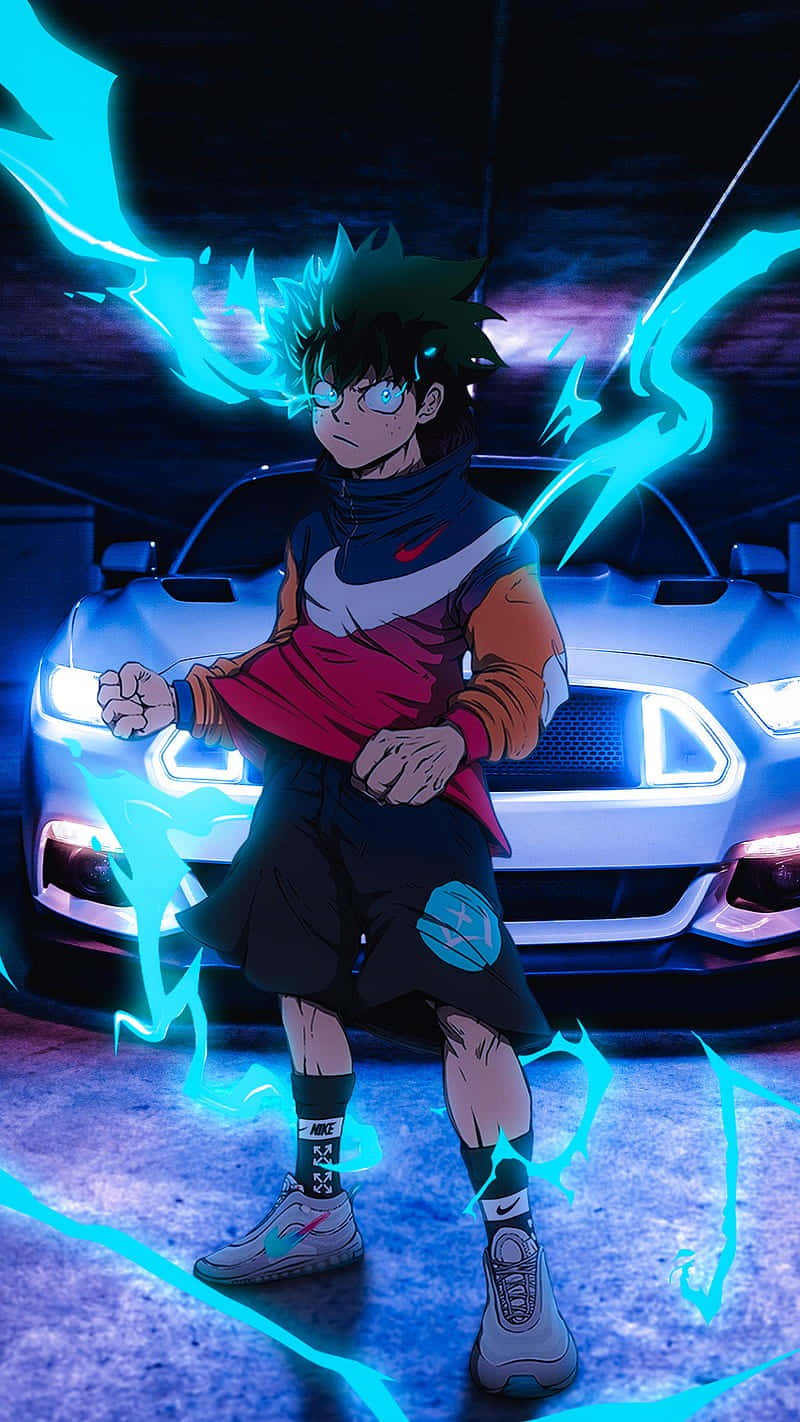 Download Deku Drip Power Stance Wallpaper | Wallpapers.com