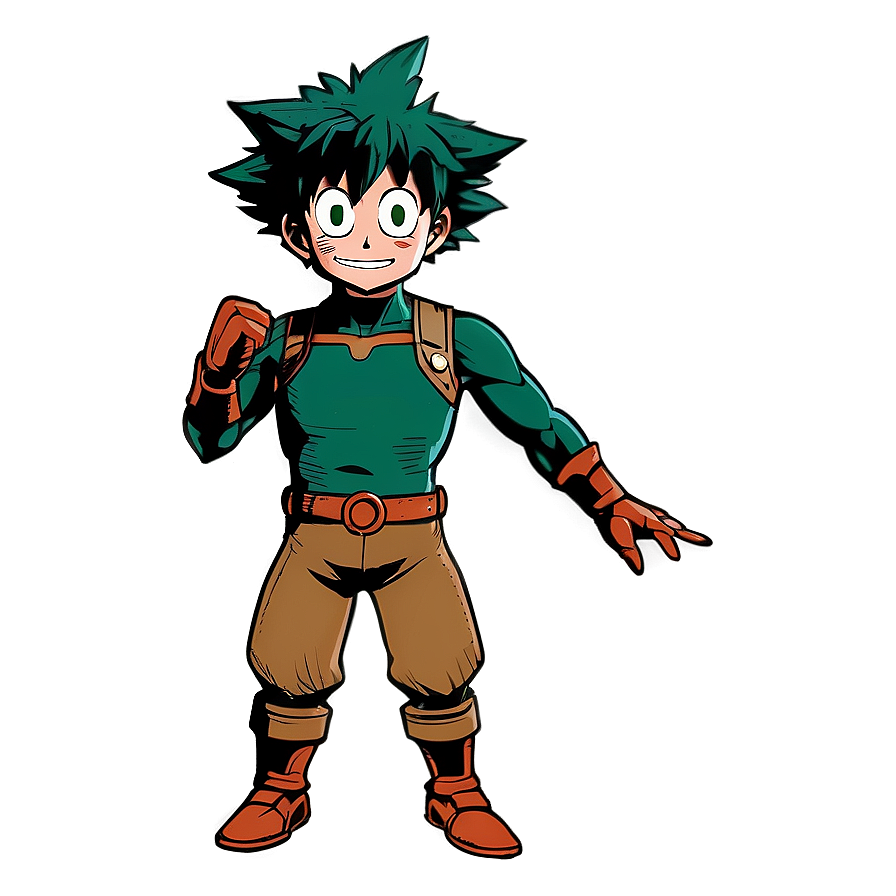 Download Deku Hero Pose Png 99 | Wallpapers.com