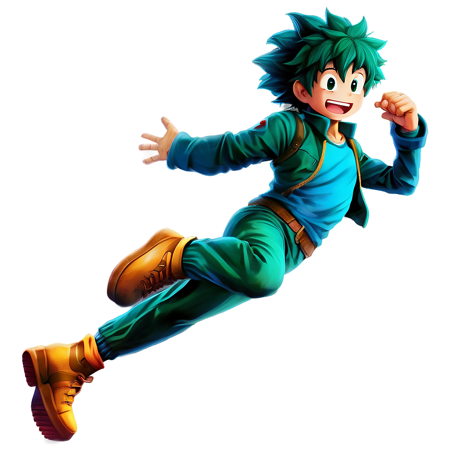 Deku Jumping Png 05062024 PNG