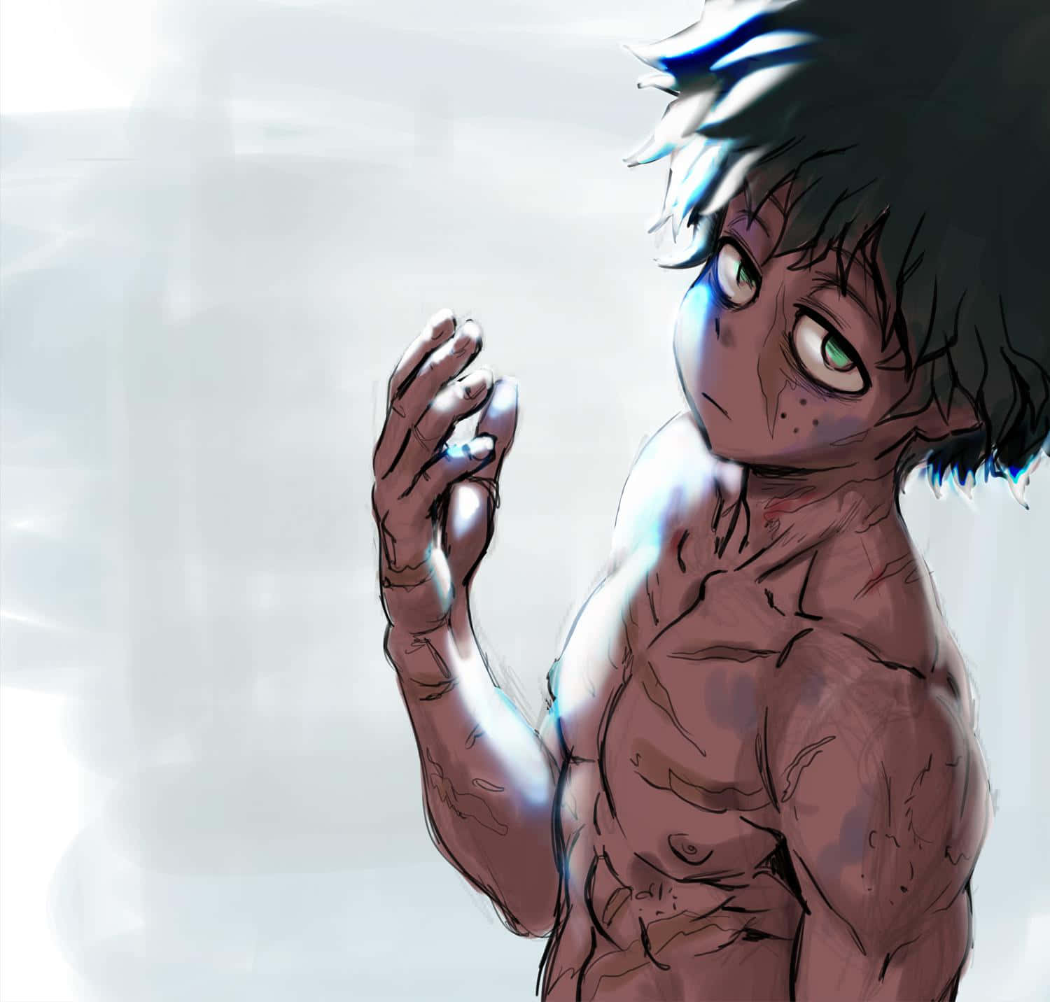 Deku Artwork Anime Musclé Fond d'écran