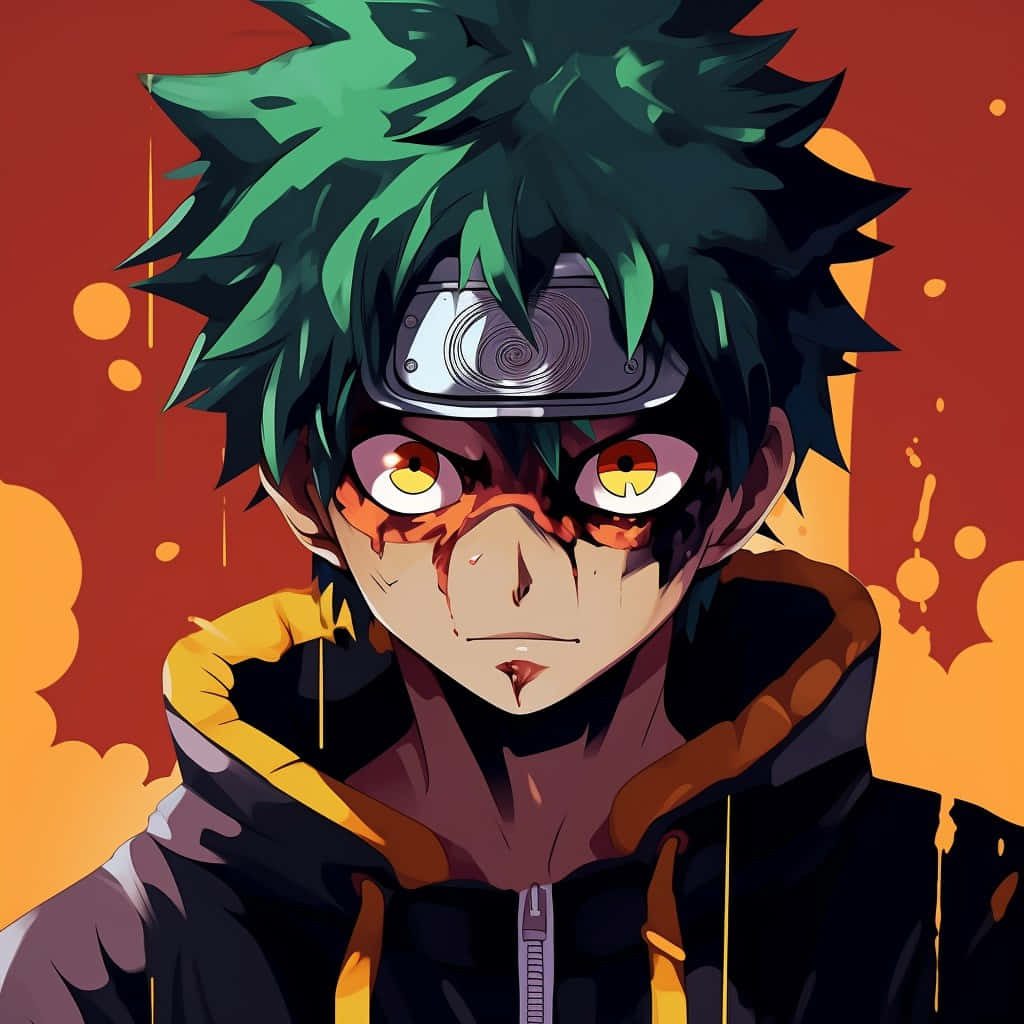 Download Deku Naruto Crossover Art Wallpaper | Wallpapers.com