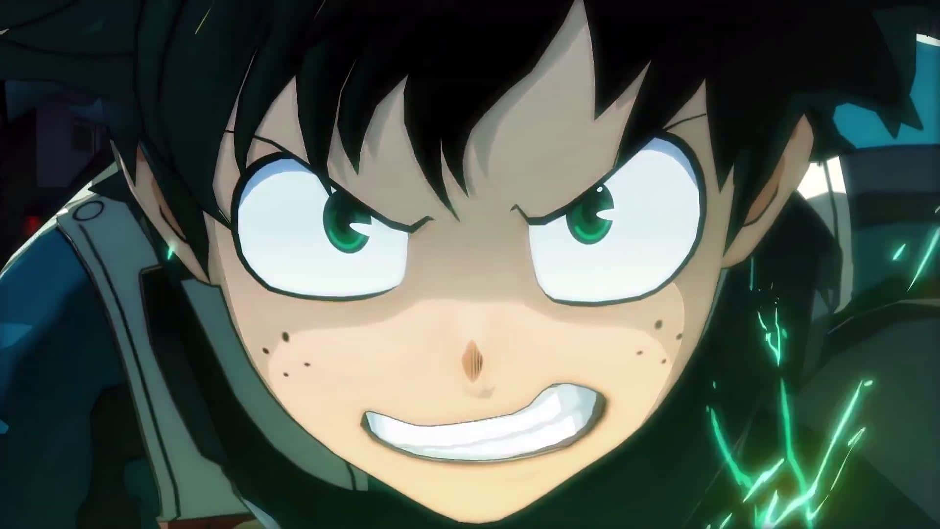 Deku Angry Close Up Picture