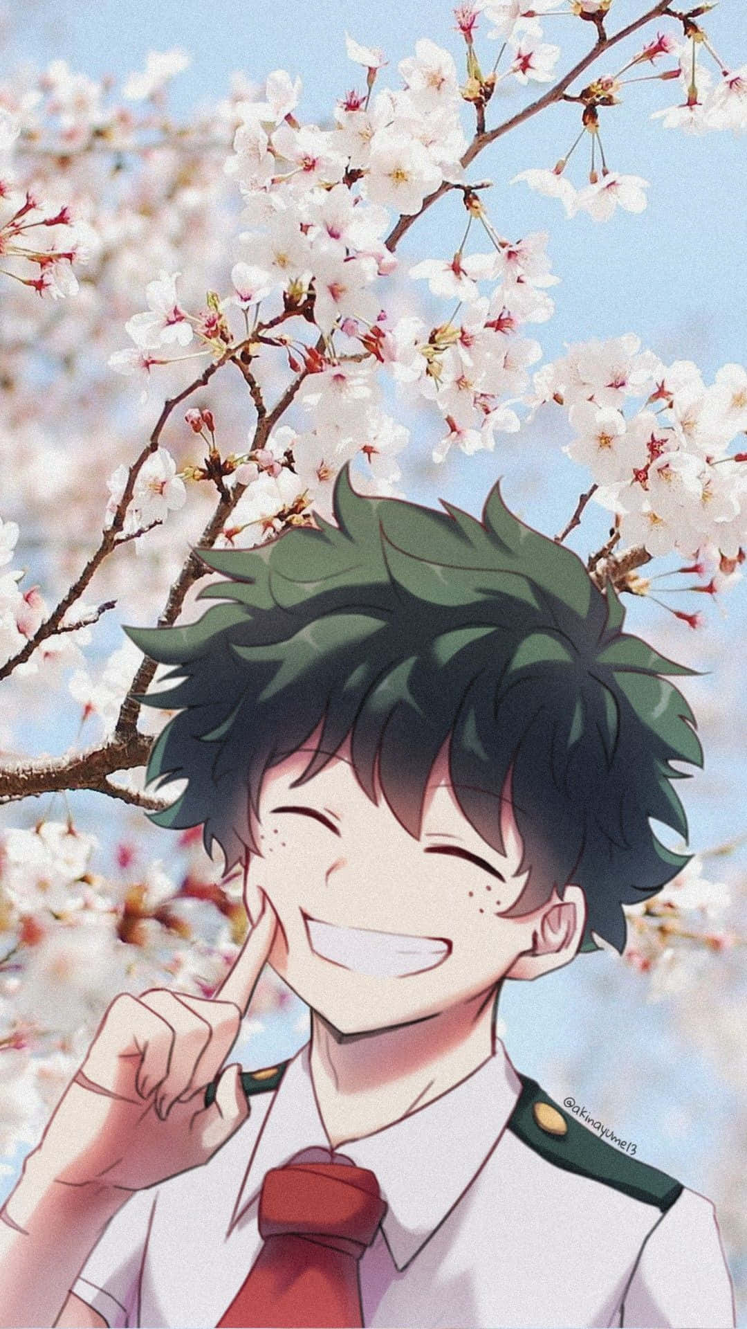 Smilende Sakura Deku Billede