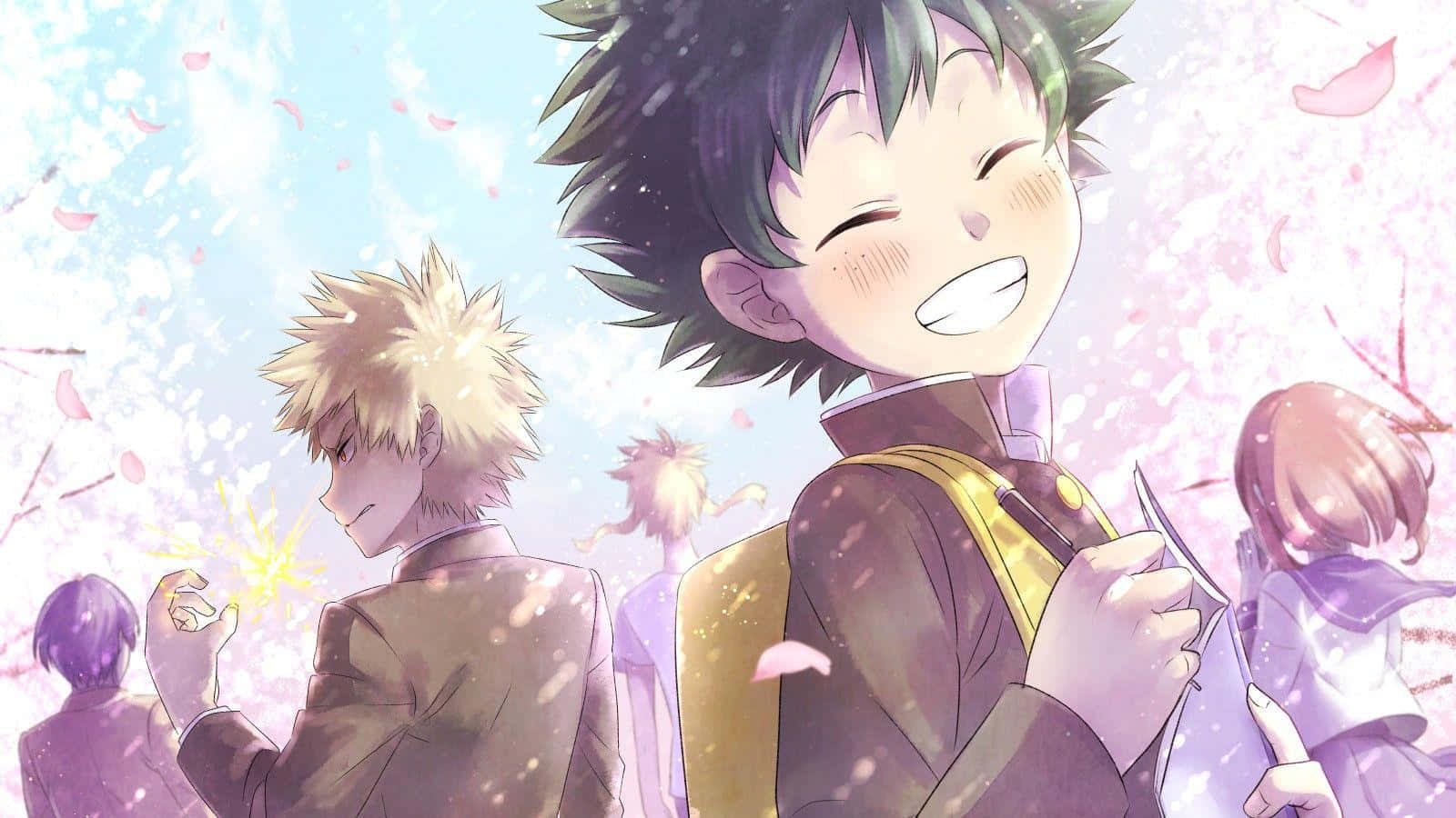 Deku And Friends Going To School Picture
