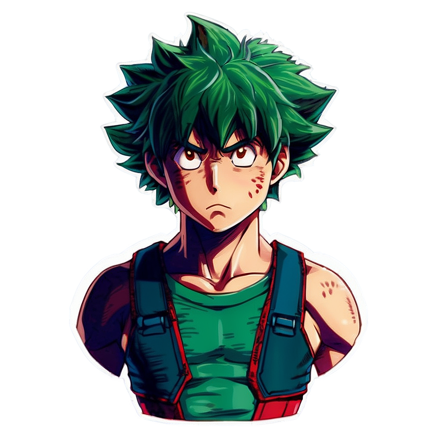 Download Deku Serious Look Png Qth52 | Wallpapers.com