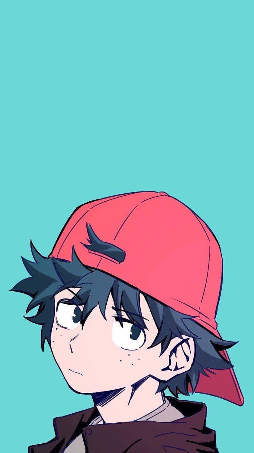 Deku Stylish Cap Art Wallpaper