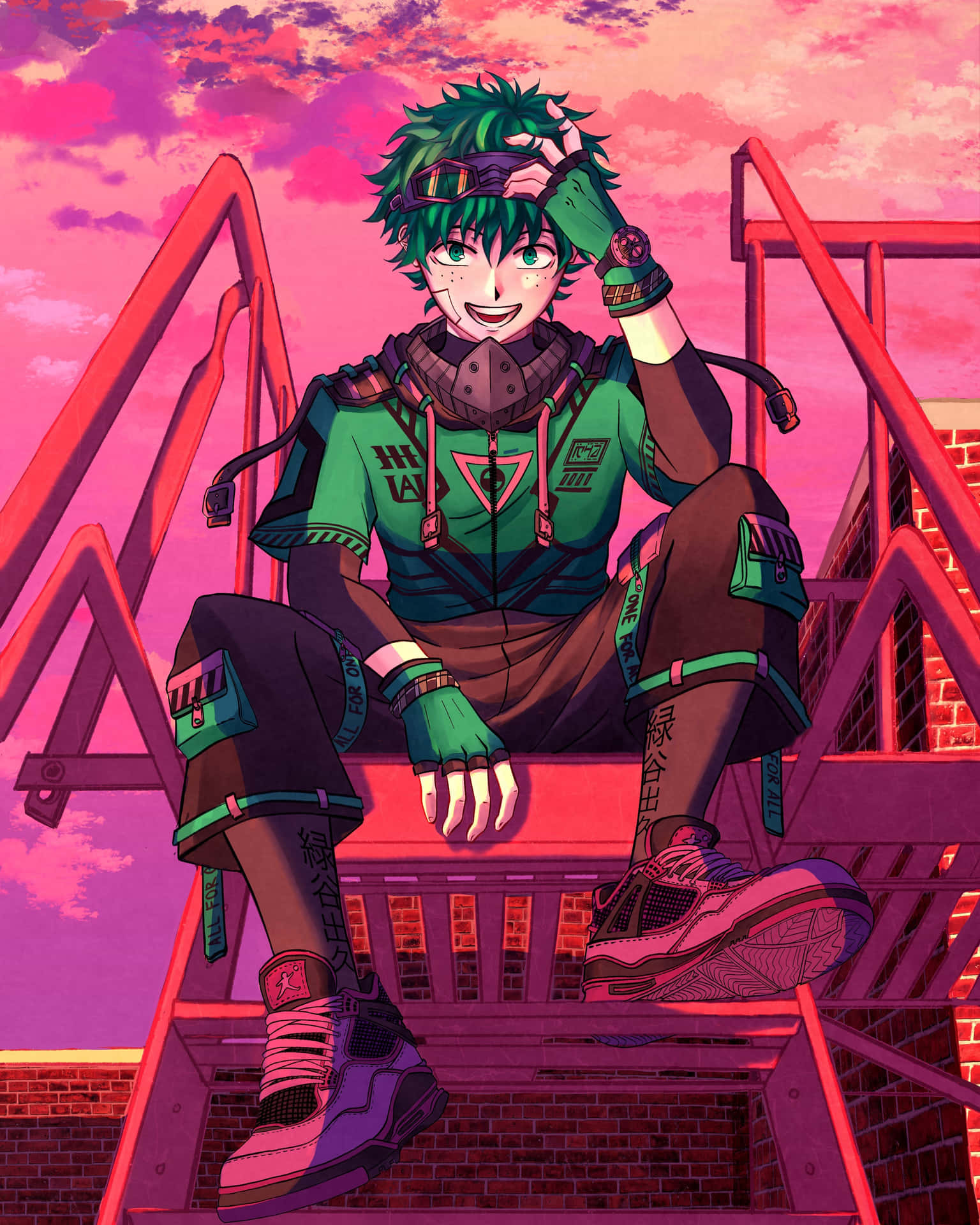 Download Deku Stylish Urban Drip Wallpaper | Wallpapers.com