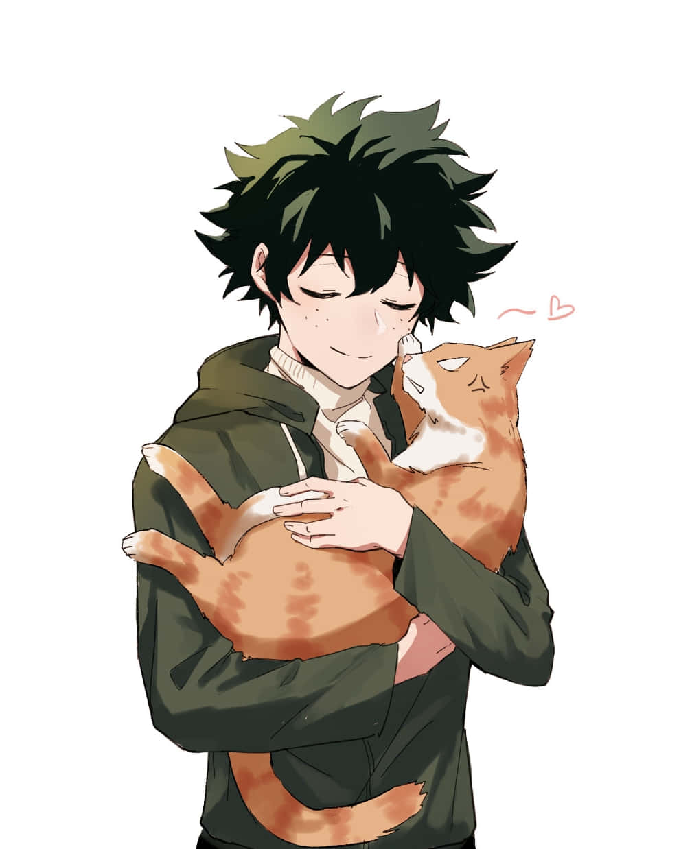 Deku_dengan_ Shigaraki_ Kucing_ Fanart Wallpaper