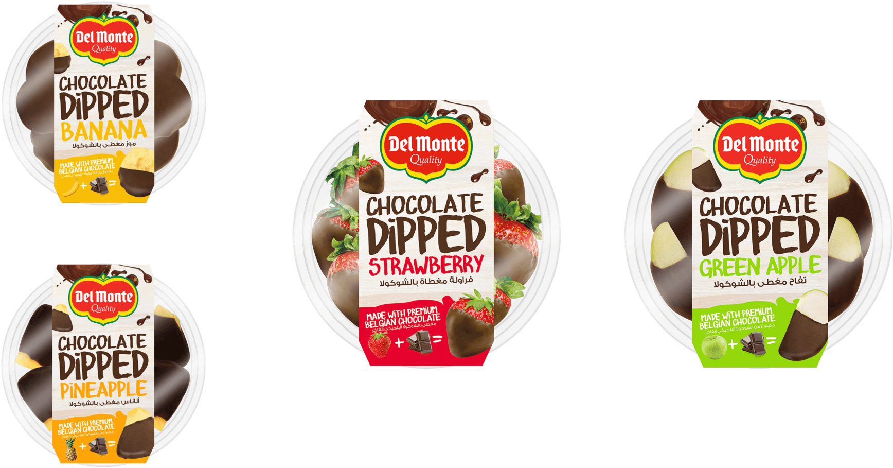 Del Monte Chocolate Dipped Fruit Variety Pack PNG
