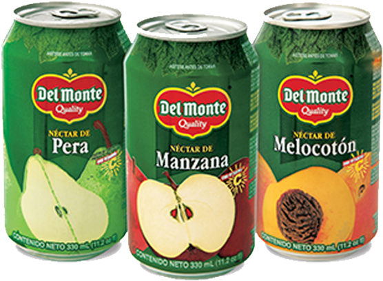 Del Monte Fruit Nectar Cans Variety Pack PNG