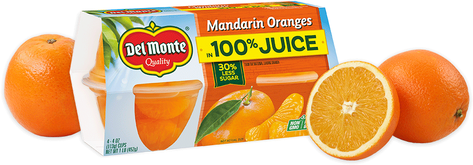 Del Monte Mandarin Oranges Packaging PNG