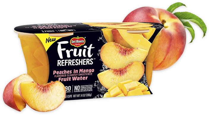 Del Monte Peachesin Mango Refresher Packaging PNG